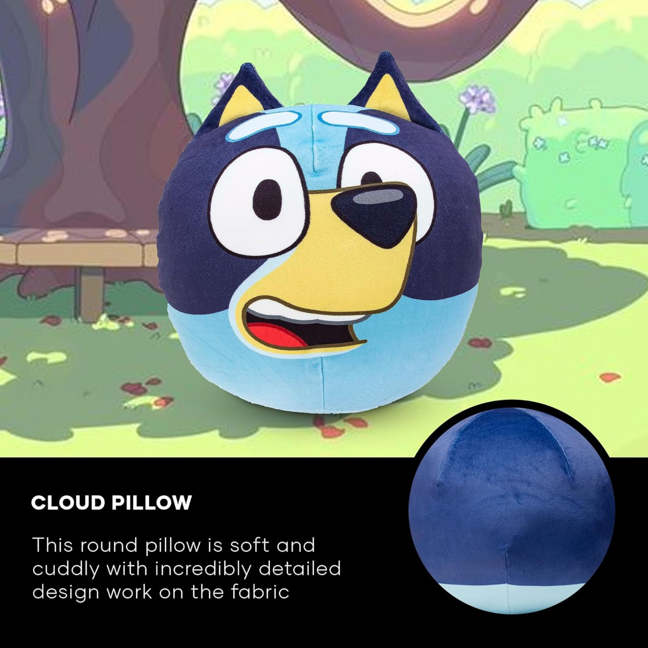 Bluey 11" Round Cloud Pillow